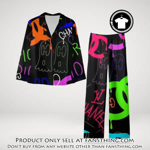 Trending luxury chanel satin pajama set pjs1043 fst0732744